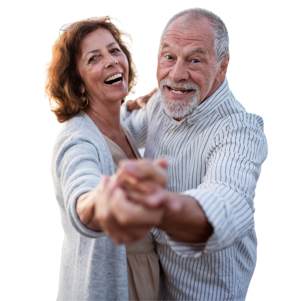 Happy Seniour Couple Dancing in Mendota Heights, MN